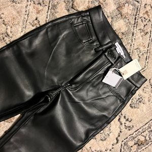 Good American - Good Classic Faux Leather pants - BRAND NEW w/ tags